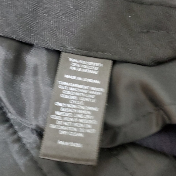 EXPRESS Ladies Trousers Navy Blue With Red Pinstri - Picture 8 of 8